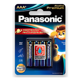 Pilha Aaa Premium Panasonic Alcalina Bateria 3a Palito 4 Un