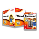 Pilha Alcalina Aa Panasonic Bateria Pequena Caixa Kit 24 Un