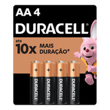 Pilha Alcalina Aa Pequena Duracell Com