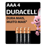 Pilha Alcalina Aaa Duralock Duracell 4