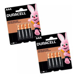 Pilha Alcalina Aaa Mn2400b4 2 Cartela Com 4 Pilhas Duracell