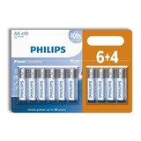 Pilha Alcalina Philips Aa Pequena 10 Unidades Promoção Nf-e