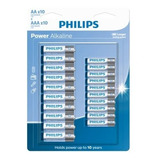 Pilha Alcalina Philips Blister 20 Unidades