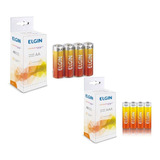 Pilha Comum Aaa Palito Cx 40pç + Pilha Pequena Aa 40pç Elgin