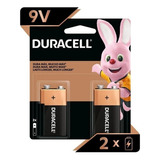 Pilha Duracell Alcalina 9v Retangular