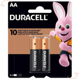 Pilha Duracell Alcalina Pequena Aa Com 2 Novo