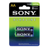 Pilha Palito Aa Alcalina Sony 1,5v