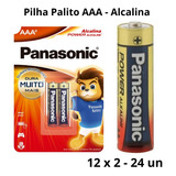 Pilha Palito Aaa Alcalina Panasonic - C/2 (cx C/12 Cartelas)