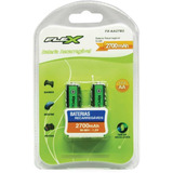 Pilha Recarregável Aa 2700mah 1,2v Flex