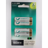 Pilha Recarregavel Aaa 800 Mah Sony Nh-aaa-b4kn