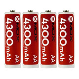 Pilha Recarregável Mox Aa 4300mah Pacote