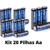 Pilhas Aa Panasonic Comum Kit C/20 Pilha Aa