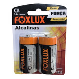 Pilhas Foxlux Média Lr14 Alcalina C2