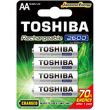 Pilhas Recarregáveis Aa 1,2v 2600mah Toshiba
