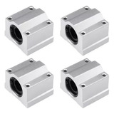 Pillow Block 8mm Kit 4 Com Rolamento Para Eixo Linear Sc8uu