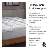 Pillow Top Queen Buddemeyer Intense 100% Algodão Branco