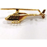 Pim Bótom Broche Helicóptero Aviação Modelo 7 Folheado Ouro