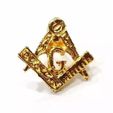 Pim Bótom Broche Maçonaria 13mm Folheado A Ouro De Qualidade