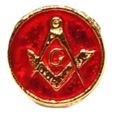 Pim Bótom Broche Maçonaria 8mm Folheado A Ouro Qualidade
