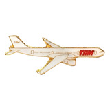 Pim Bótom Broche Pin Avião Aviação Modelo 4 Folheado A Ouro