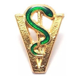 Pim Bótom Broche Pin Medicina Veterinária Chapeado A Ouro
