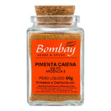 Pimenta Caiena Pó Bombay Herbs & Spices - Vidro 60g