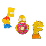 Pin Boton Broche Desenho Simpsons Família