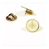Pin Botton Broche Folheado A Ouro Maçonaria