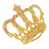 Pin Broche Botton Coroa Com Strass