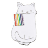 Pin Broche Gatinho Com Bandeira Pride