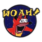 Pin Crash Bandicoot Woah! #2 Broche Nerd Geek Criativo