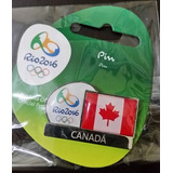 Pin Oficial Olimpiada Rio 2016 Bandeira Canada