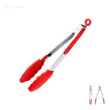 Pinça Pegador Culinário Silicone 30cm Multiuso Churrasco