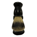 Pincel De Barba Pelo De Texugo Natural Barbear Com Suporte