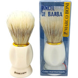 Pincel De Barbear Cerdas Macias Mistas Cabo Marmorizado