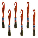Pincel De Pintura Parede Tigre 1/2 Kit C/6un Trincha Tigre