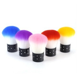 Pincel Espanador Pó Pompom Para Unhas De Gel Acrigel