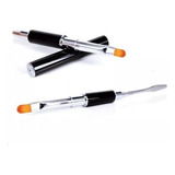 Pincel Espátula Polygel Ponta Dupla Poligel Manicure Gel