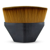 Pincel Mágico Facial Oval Cerdas Aplicação De Base Maquiagem Cor Preto