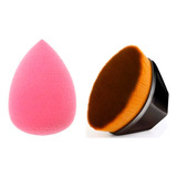 Pincel Mágico Hexagonal Base Make Blogueira Tiktok + Esponja