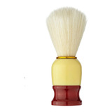 Pincel Para Barba Barbear Cerdas Naturais Mista Cor Marfim