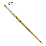 Pincel Para Pintura Chato Keramik 321 Sintético Nº 2 Cor Das Cerdas Dourado