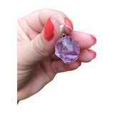 Pingente Bruto Pedra Natural Cristal/turmalina/quartzo/