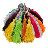 Pingente De Seda Tassel Franja - Pacote Com 50 Unidades