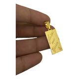 Pingente Jesus Me Guia Placa - Banhado A Ouro 18k
