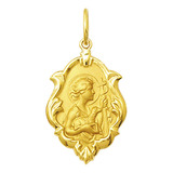 Pingente Medalha São João Em Ouro 18k Ornato Mini K050