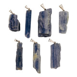 Pingente Pedra Natural Cianita Azul -