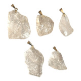 Pingente Pedra Natural Quartzo Cristal Bruta - Purificador