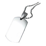 Pingente Placa Identificação Vietnã Top Gun Inox 316l Bolas