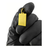 Pingente Salmo 23 Placa (p) - Banhado A Ouro 18k
